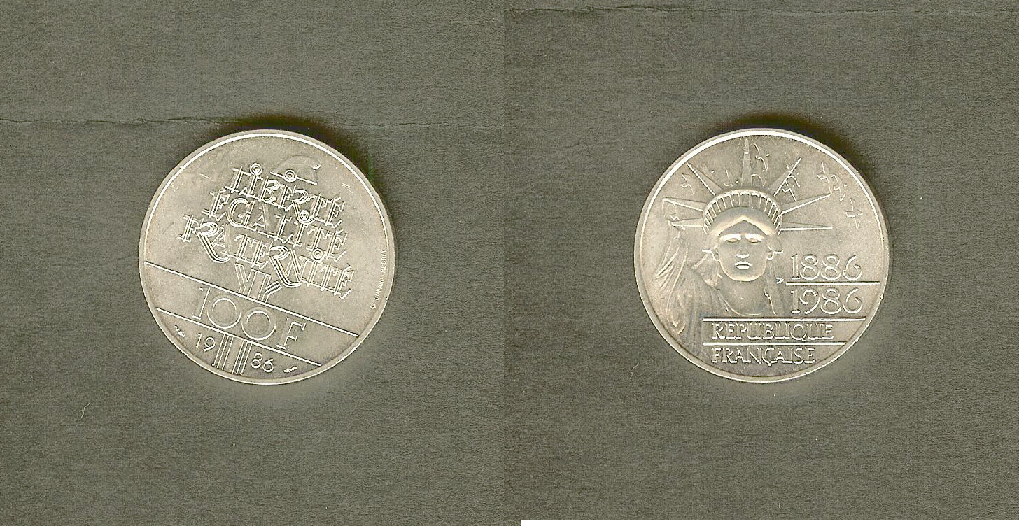 100 francs Liberté (Statue de la) 1986 SPL+